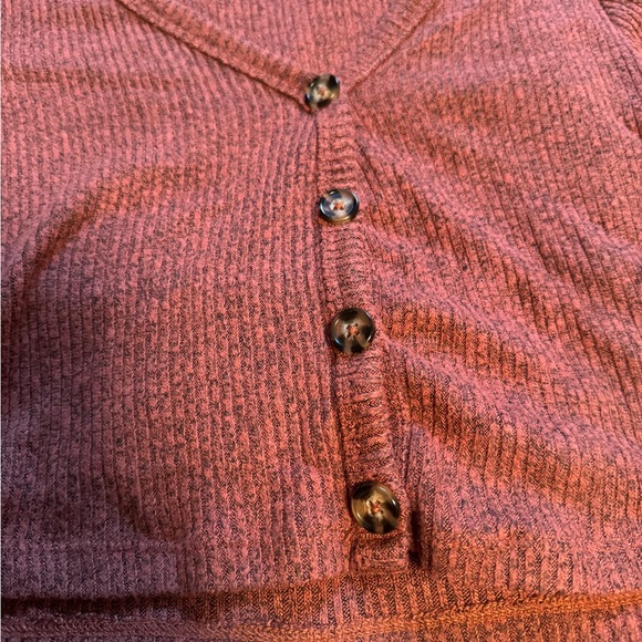 NWOT Skirt and crop top set. Ribbed with buttons. - Picture 6 of 6